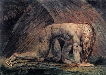 romantische romantik Ölbilder verkaufen - Nebukadnezar Romantik romantische Alter William Blake